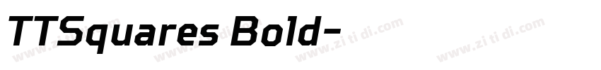 TTSquares Bold字体转换